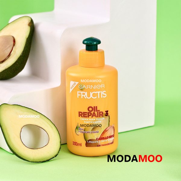 کرم مو گارنیر حاوی روغن های مغذی و پروتئین مدل OIL REPAIR 3 - تصویر 2