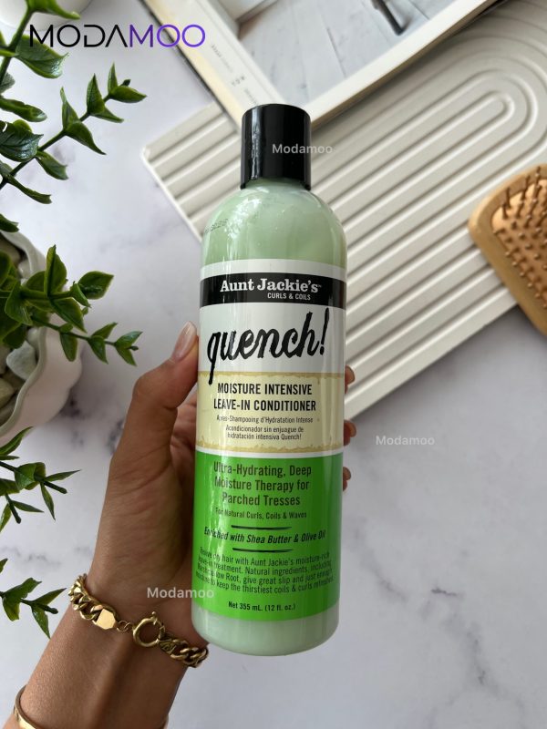 آبرسان عمیق موی فر آنت جکیز Aunt Jackie’s Quench Moisture Intensive Leave-in Conditioner - تصویر 2