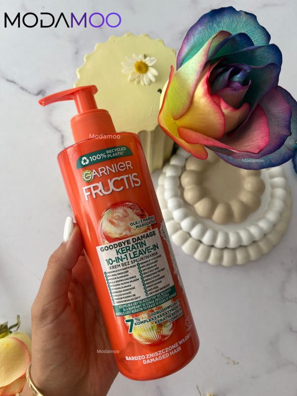 کرم مو ده کاره گارنیر نارنجی مناسب موی آسیب دیده GARNIER Fructis Goodbye Damage - تصویر 2