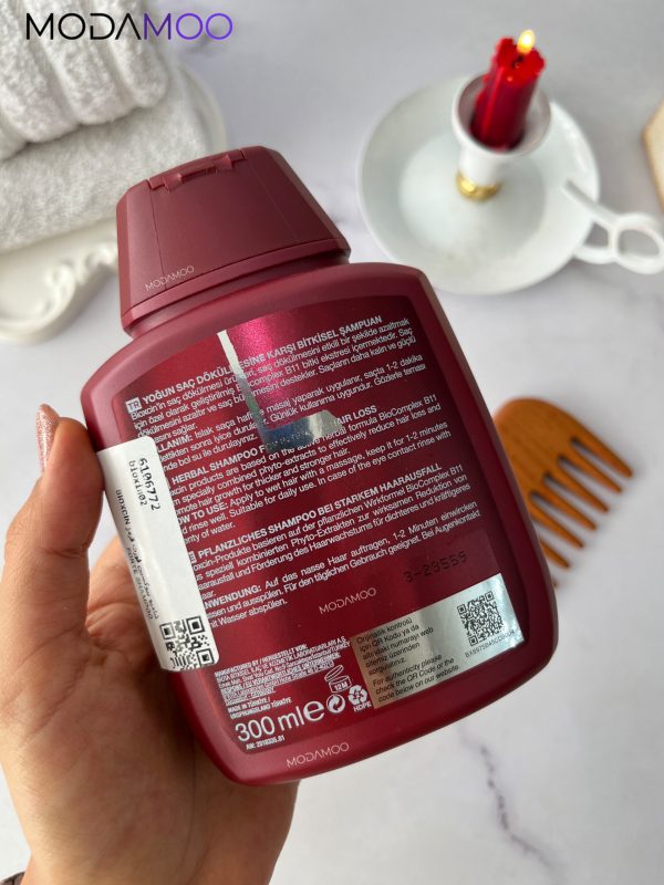 شامپو ضد ریزش فورت بیوکسین قرمز - تصویر 3