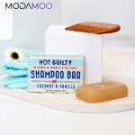 شامپو جامد درمانی برند بار مدل نارگیل و وانیل مناسب موی خشک