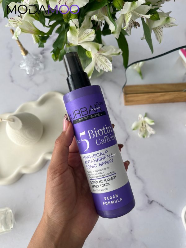 اسپری تونیک ضد ریزش مو بیوتین و کافئین اربن کر جدید - تصویر 2